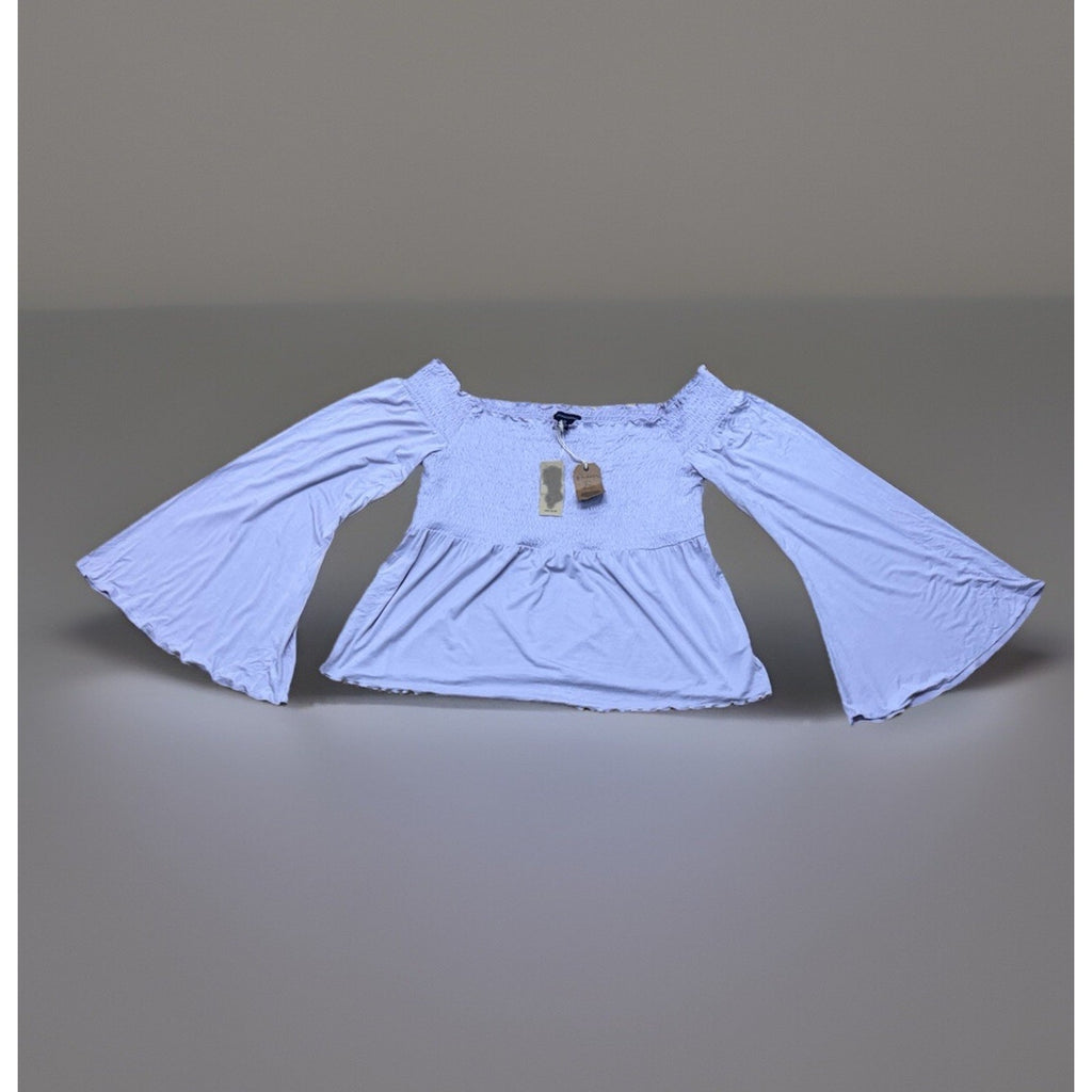 American Eagle Outfitters X-Large Lilac Lavender Top Bell Sleeve New With Tags