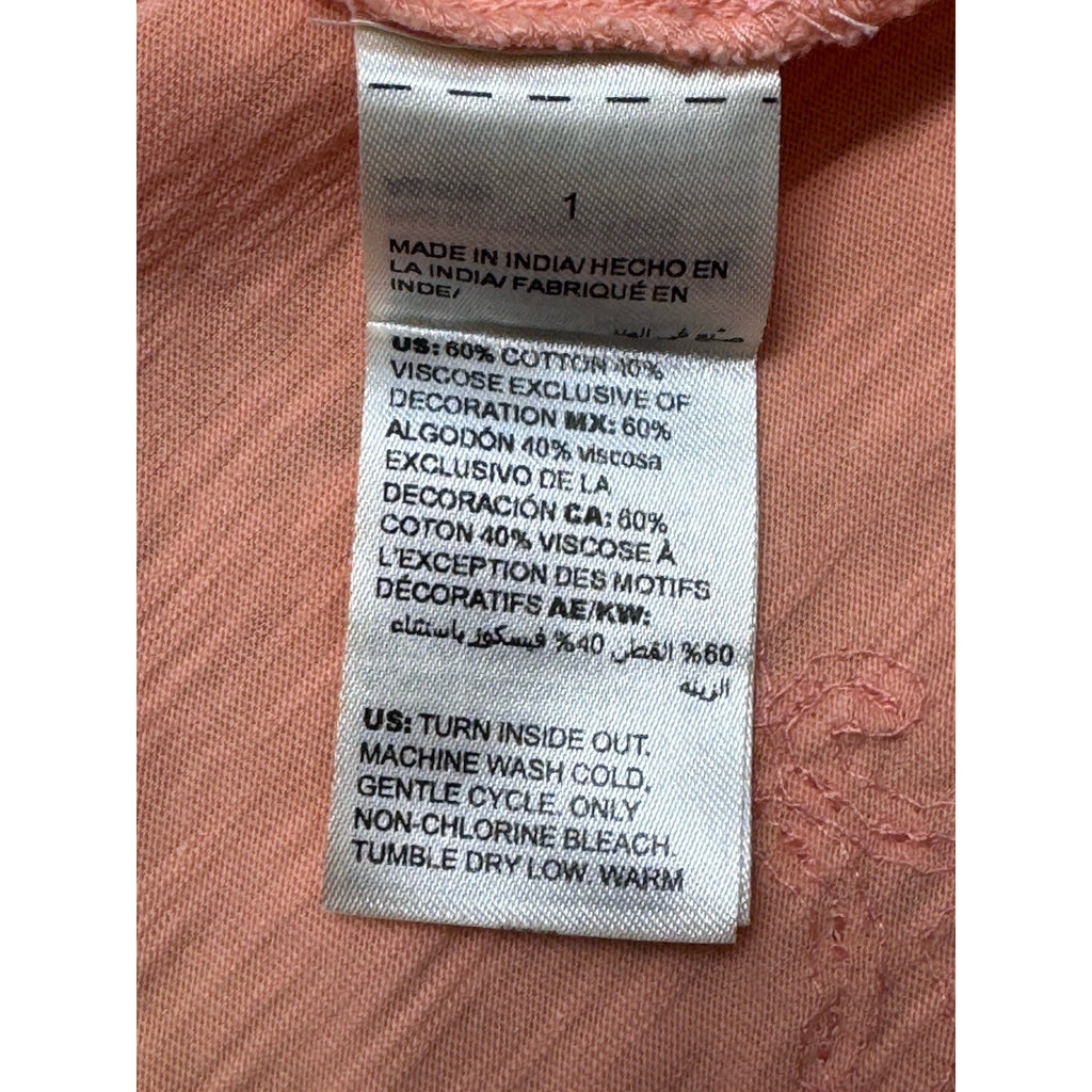 Chico’s Sequin Embellished Tunic Top Women’s Size 1/Medium Cotton Blend Knit