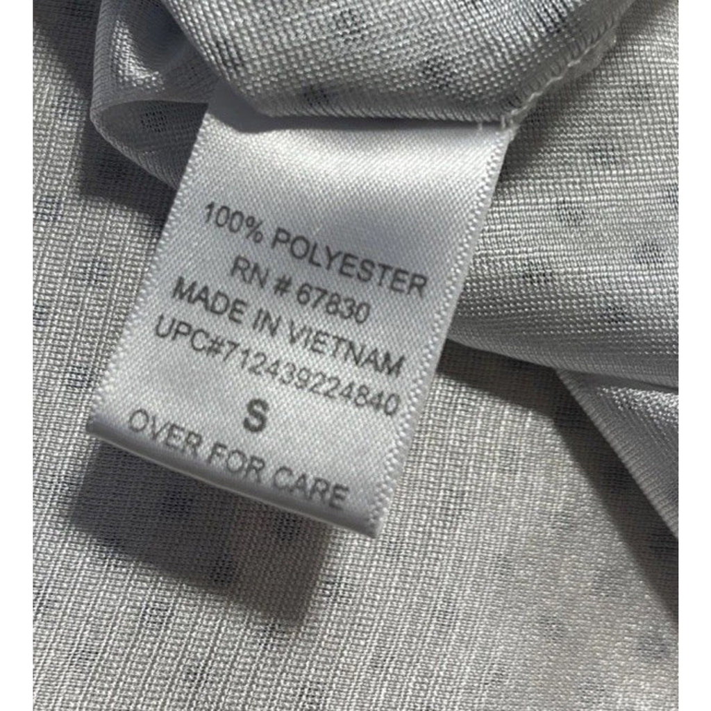 Valerie Stevens Womens White/Blue Polka Dots Lined Blouse Top Size S