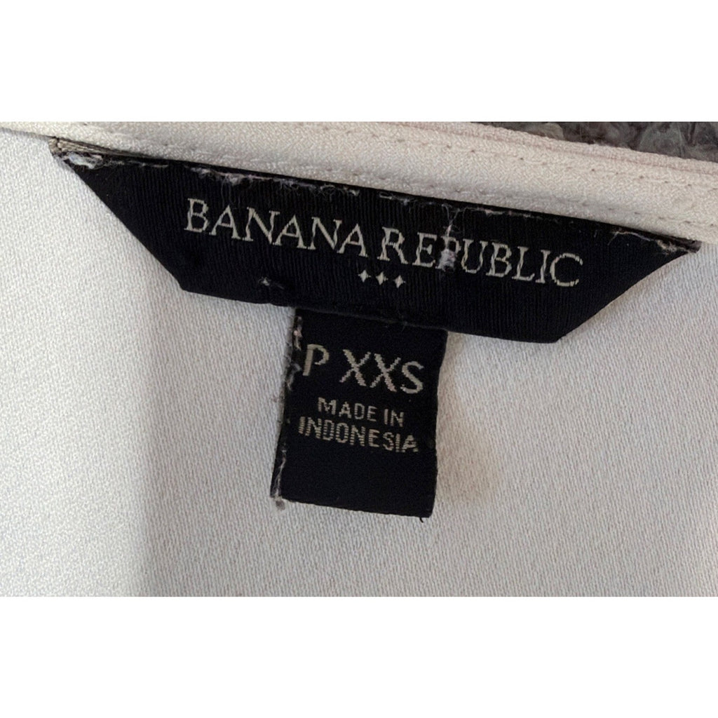 Banana Republic Ivory Embroidered Lace Blouse Size PXXS Bell Sleeves Boho Top
