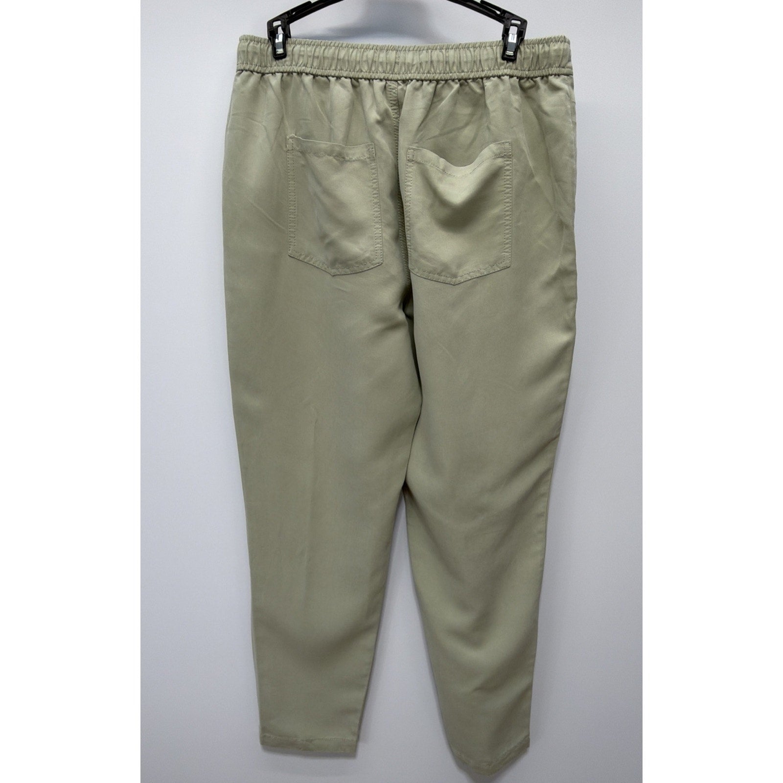 Chicos 0.5 Woman's Sz 6 Pull On Drawstring Casual Ankle Pants Sage