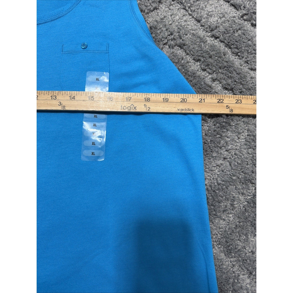 Women's Pajama Tank Top Size XL RELATIVITY Color Blue New