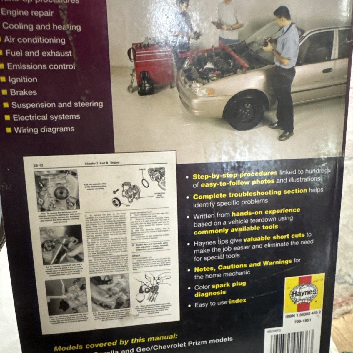 HAYNES Toyota Corolla & Geo Chevrolet Prizm 93-02 Repair Manual 92036