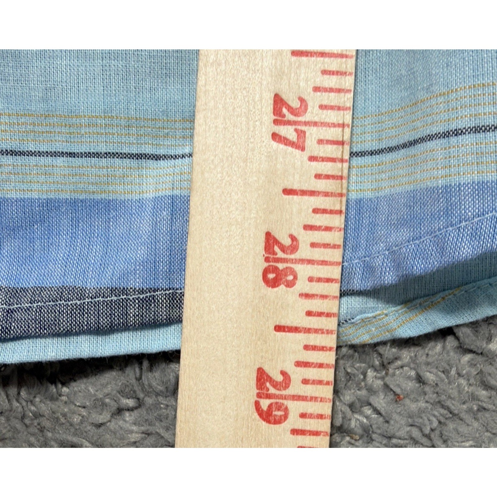 Patagonia Bluffside Shirt Mens L Blue Striped Short Sleeve Lightweight Button Up