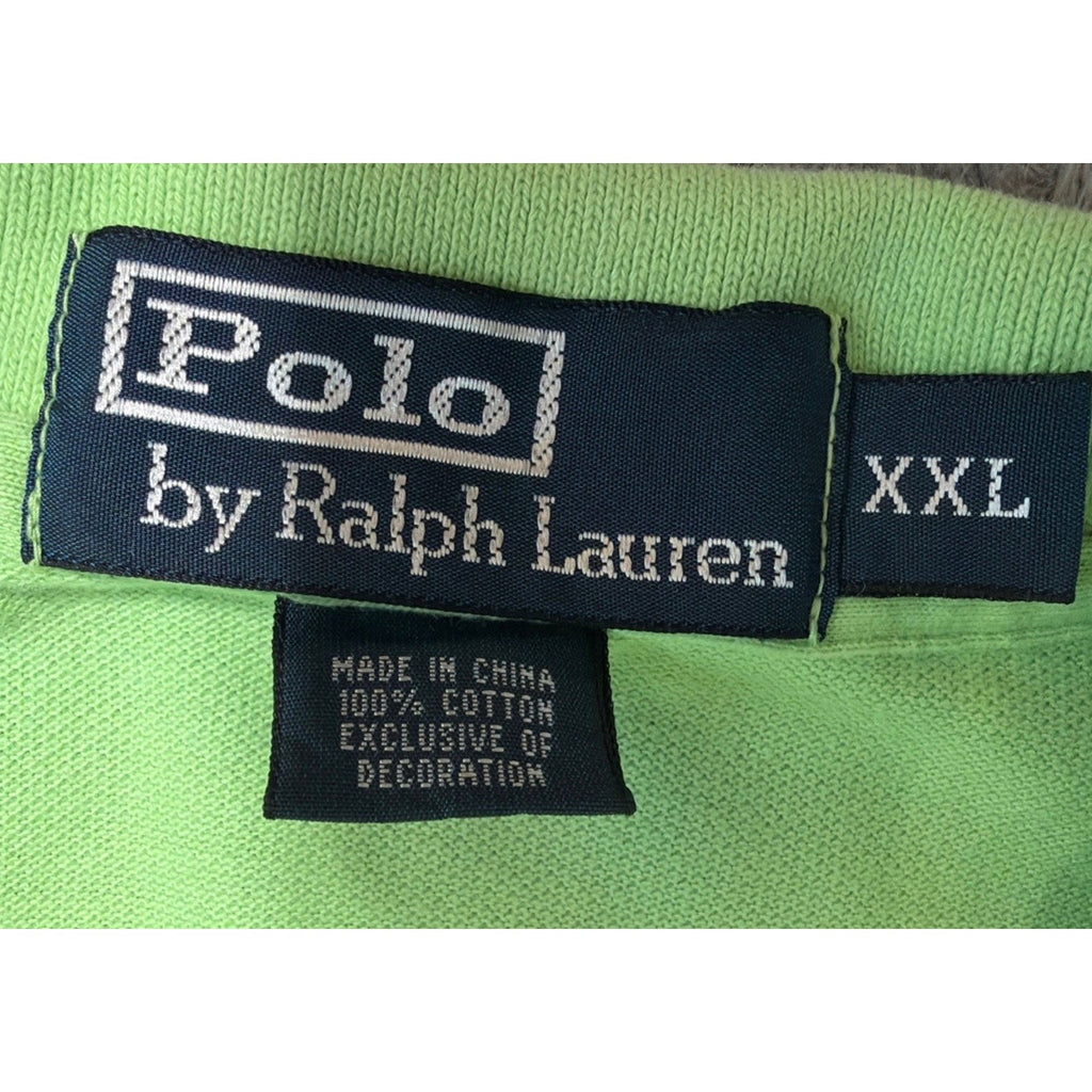 Polo by Ralph Lauren Mens Short Sleeve Polo Shirt SZ Large Green