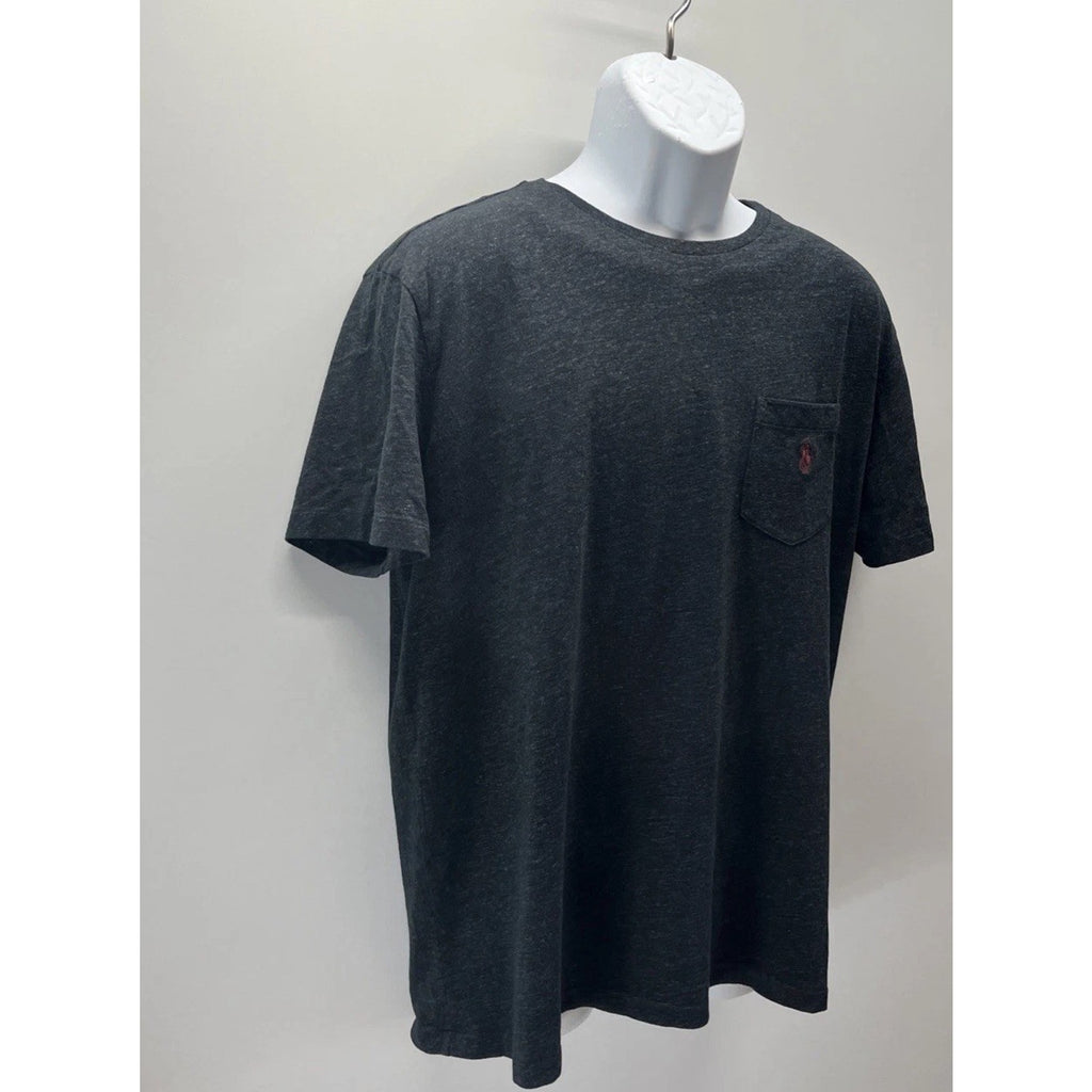 Polo Ralph Lauren T Shirt Men's L Heather Gray Pony Casual Short Sleeve Cotton
