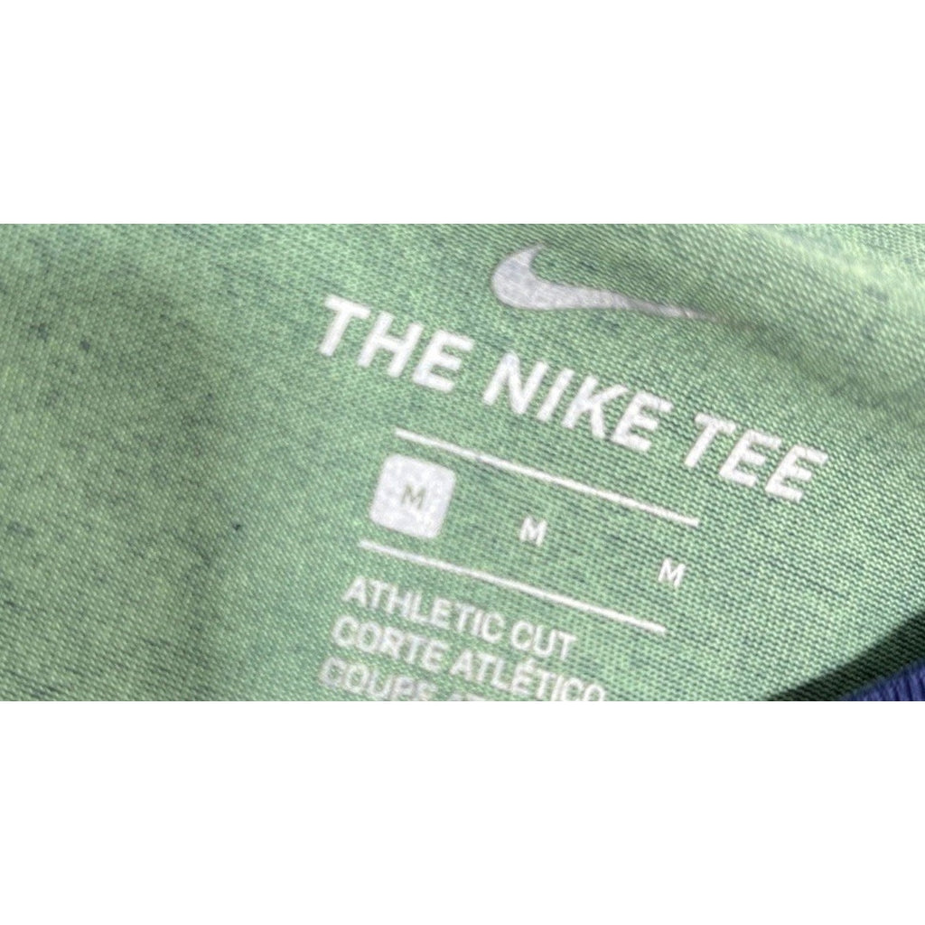 Nike Shirt Mens M Blue Dri Fit Short Sleeve Active Crewneck Training Running