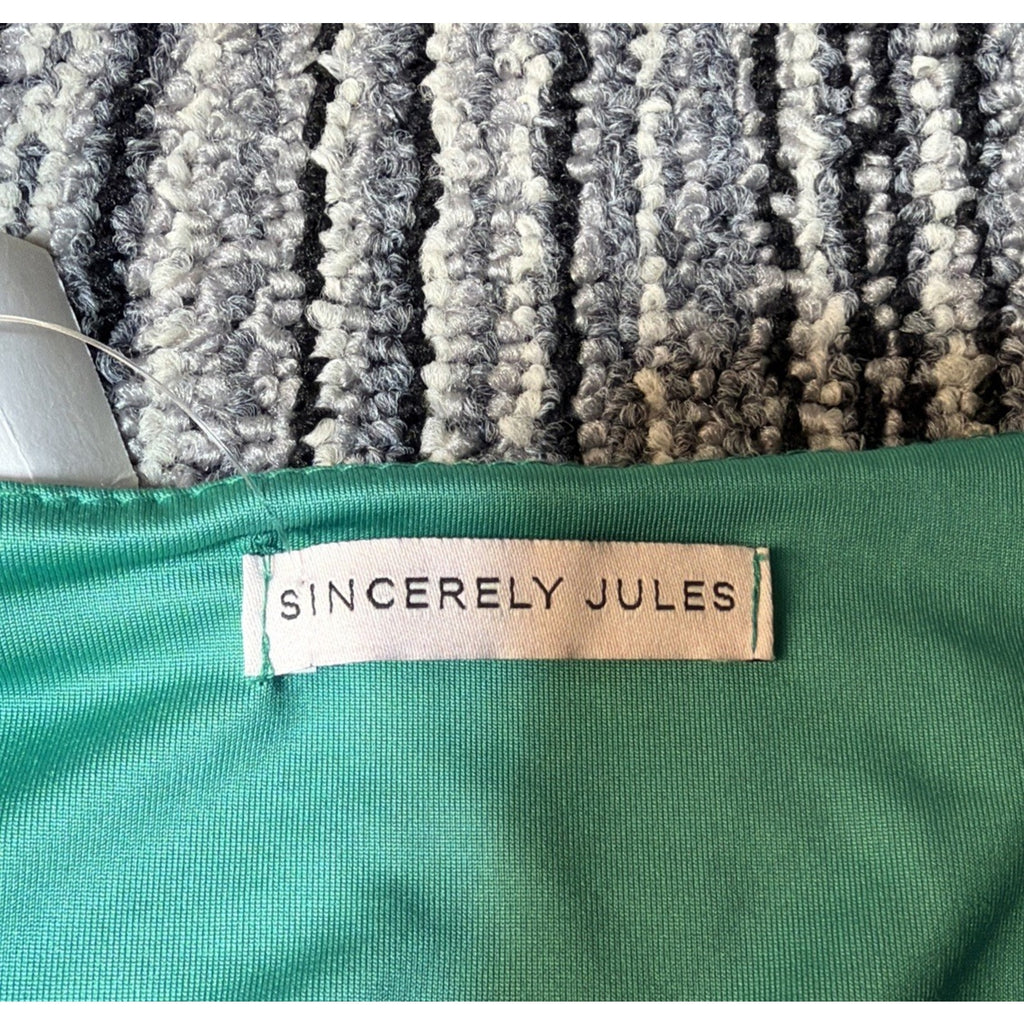 Sincerely Jules L Green Juniors Sleeveless Midi Dress NWT