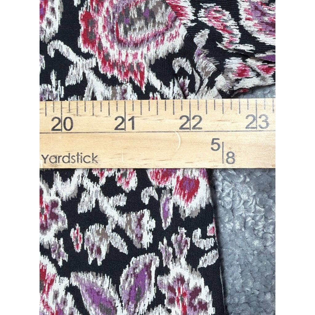 J. Jill Wearever Collection Womens L Blouse Shirt Paisley Floral Casual Career