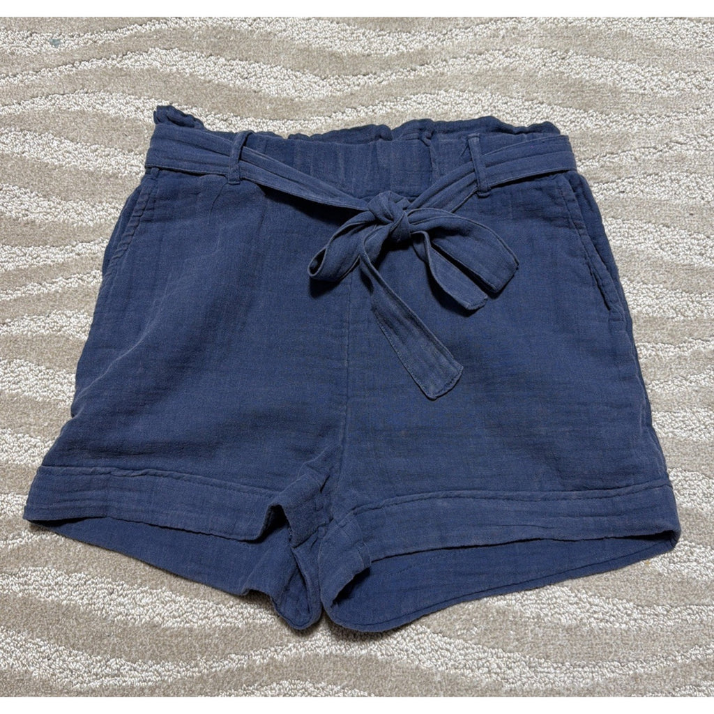 Simply Southern Blue Gauze High Rise Shorts Size XS
