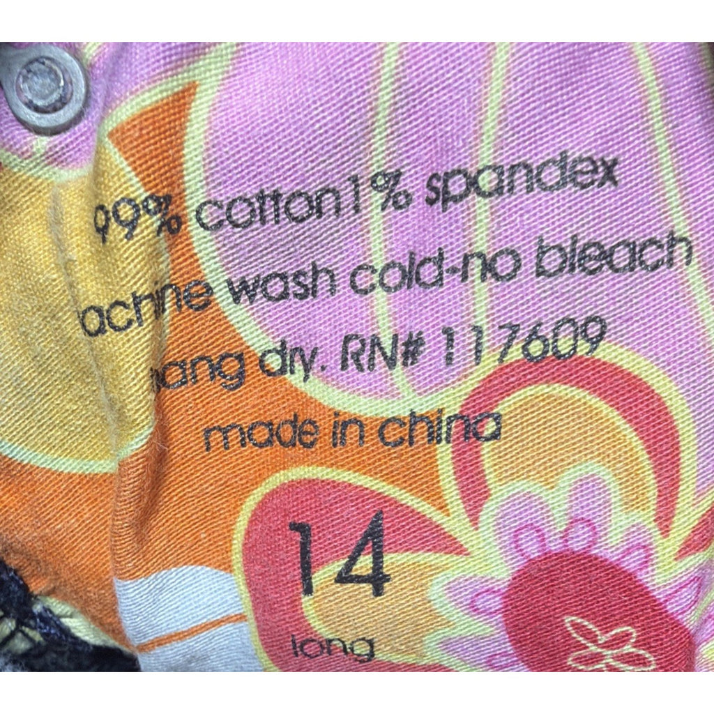 Miss Slim Skinny Jeans Thick Stitch Embroidered Pocket Distressed Size 14L 34x29