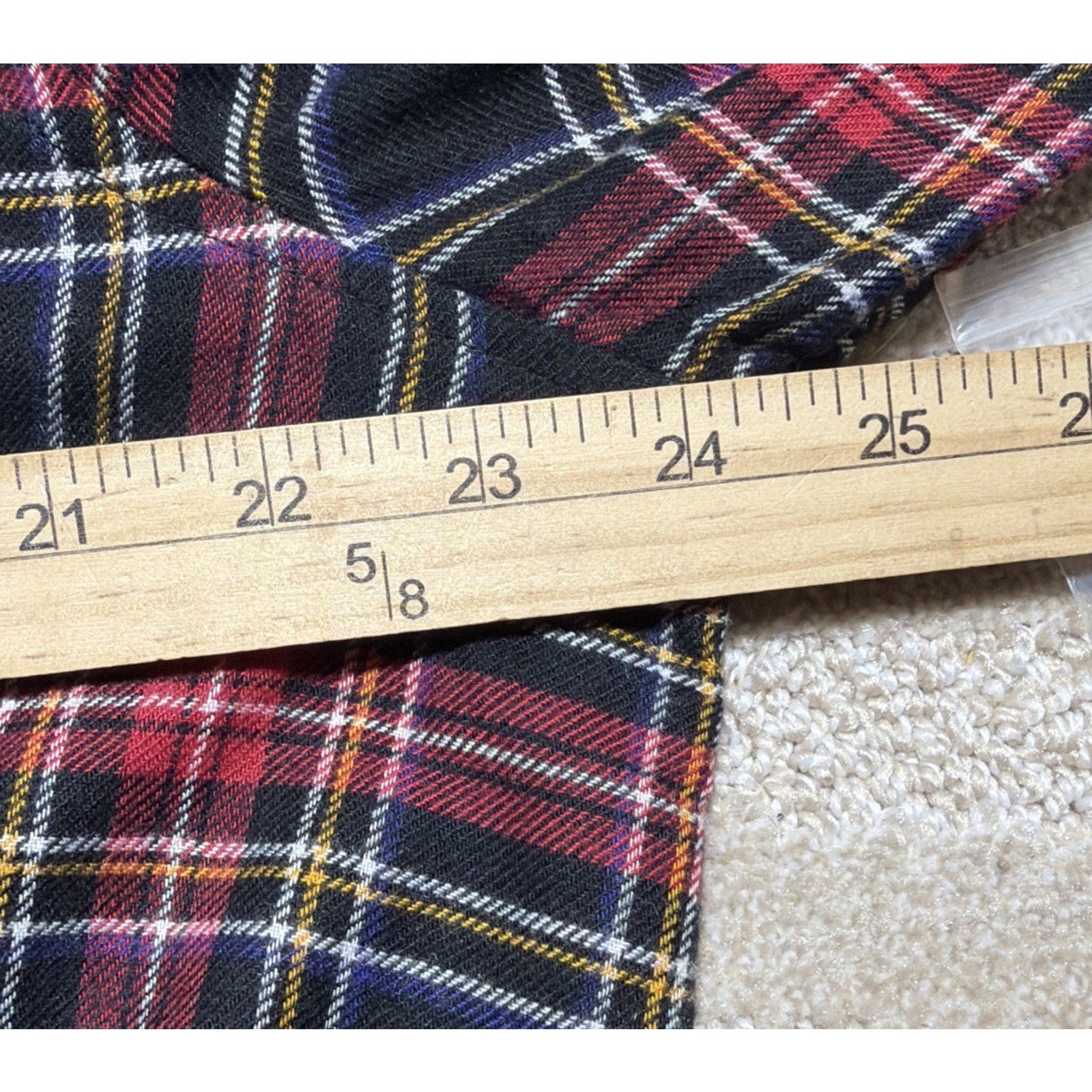 NWT Westbound Women's Red, Blue & White Plaid Flannel Button-down Top Shirt PXL