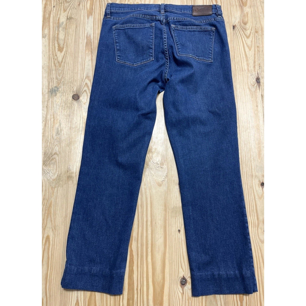 Lauren Ralph Lauren Classic Straight Leg Jeans High Rise Women 10 Hemmed 32x27