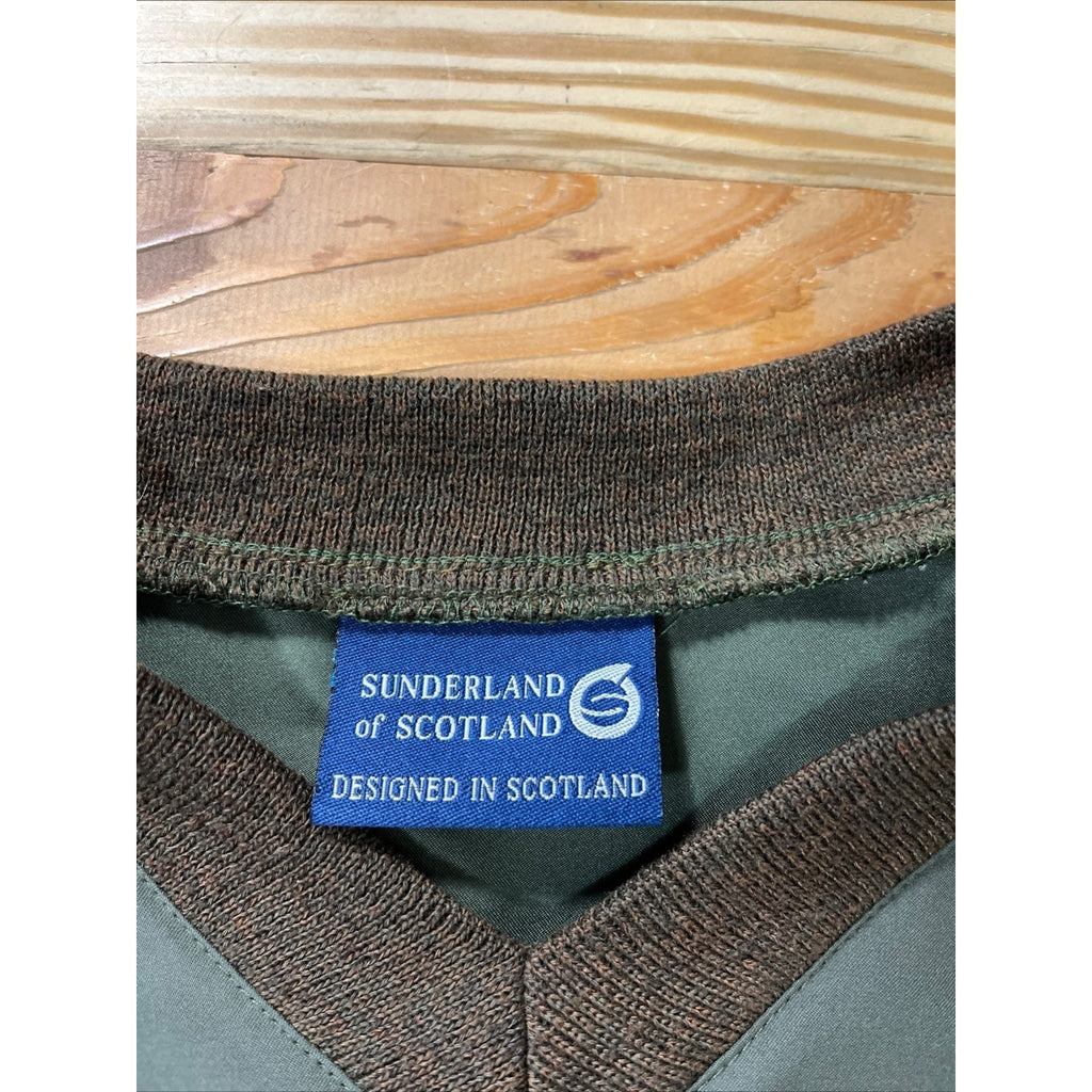 Sunderland of Scotland Windbreaker Men's M Green Golf Classic Pullover Made USA