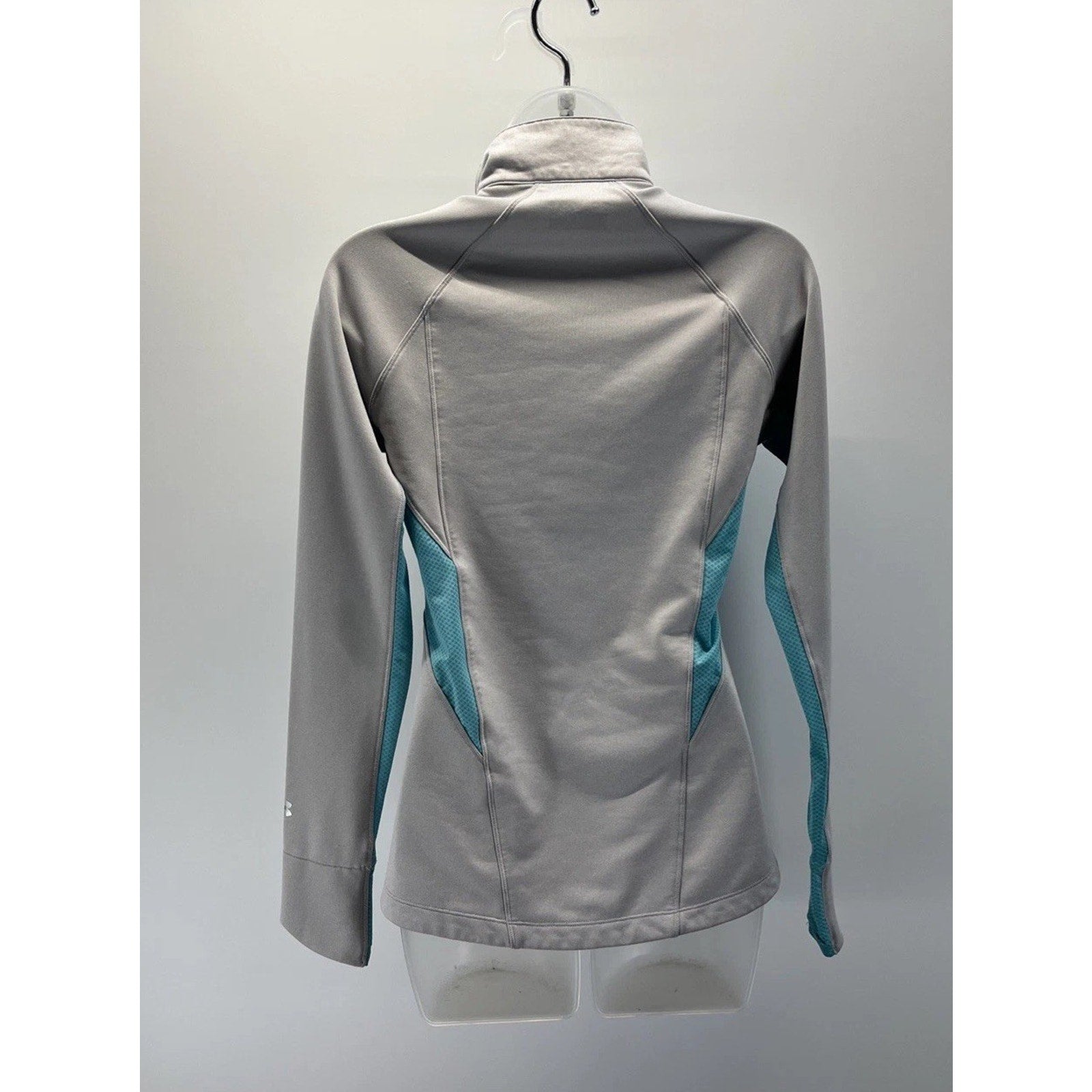 Under Armour Coldgear Shirt Womens Small 1/2 Zip Semi Fitted Minnesota West Gray