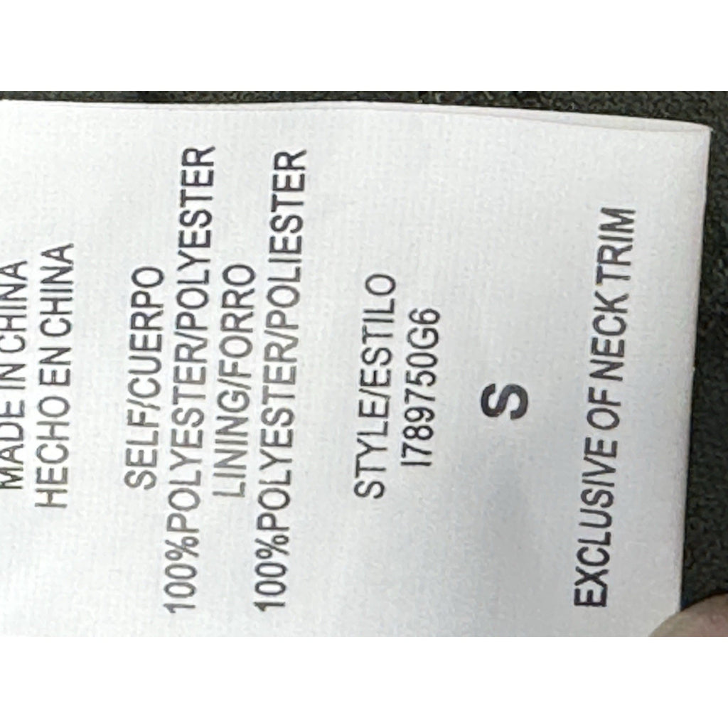 Love Reign Geometric Print Halter Spaghetti Strap Dress Green Red Women’s Size S