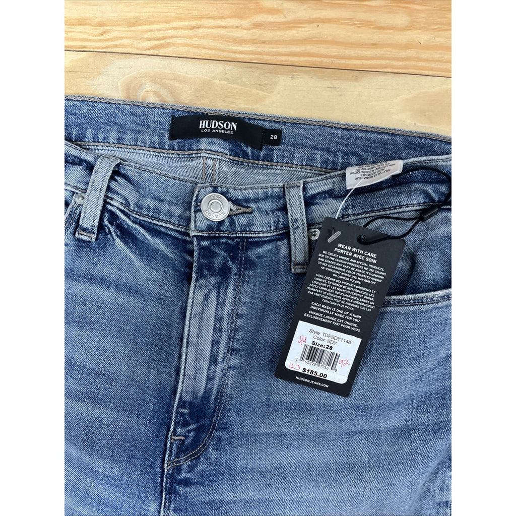 NWT Hudson Barbara High Waist Bootcut Stretch Cropped Jeans Size 28