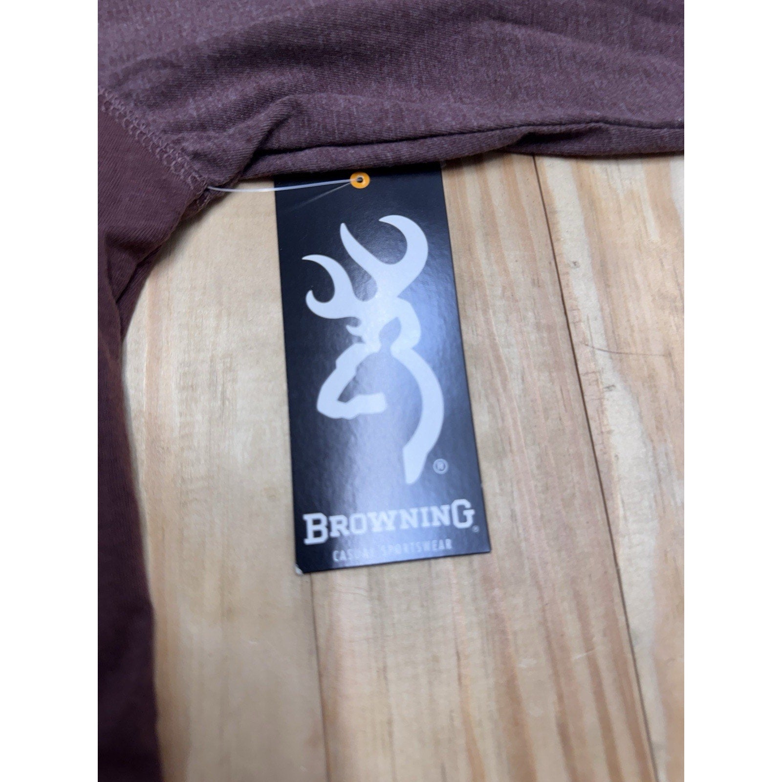 NWT Browning Lucas Hooded Crew Medium Cedar w/ Browning Flag Logo