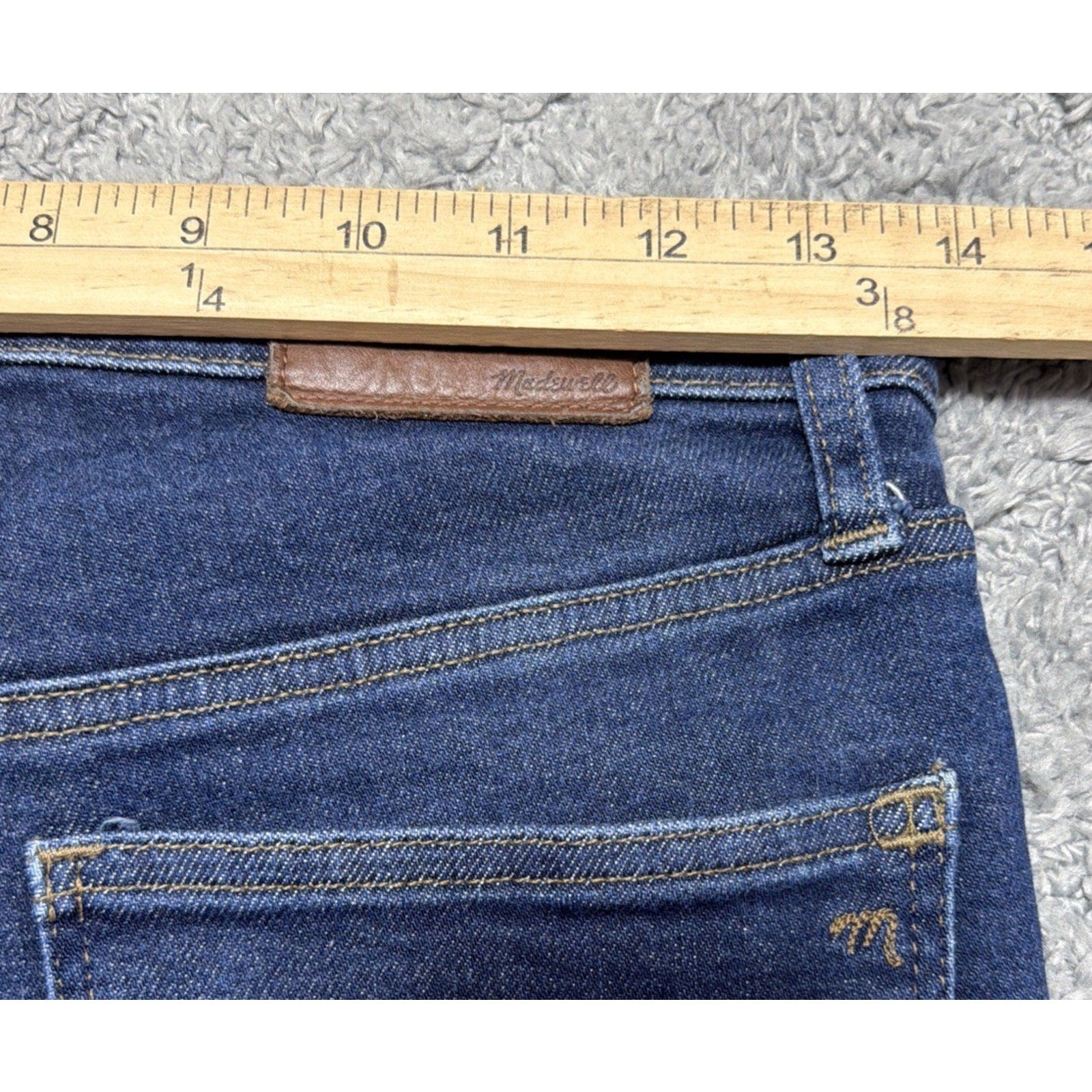 Madewell 9" Mid-Rise Skinny Denim Jeans Women Sz 26 Orland Wash