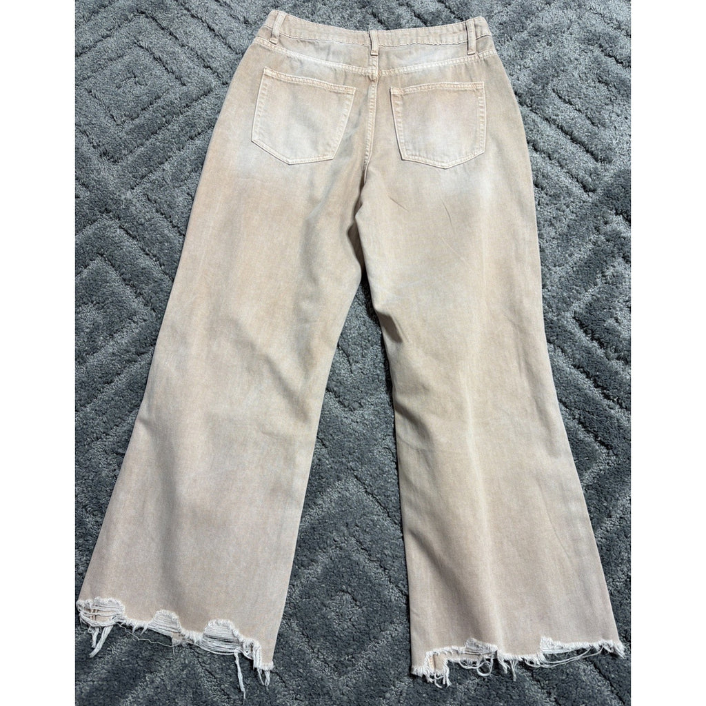 Distressed Jeans Vervet LA By Flying Monkey Raw Hem High Rise Denim Women’s 28