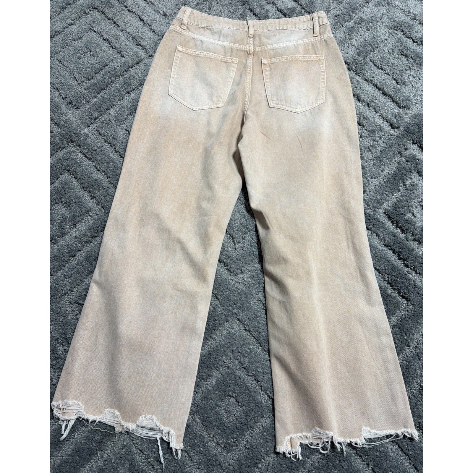 Distressed Jeans Vervet LA By Flying Monkey Raw Hem High Rise Denim Women’s 28