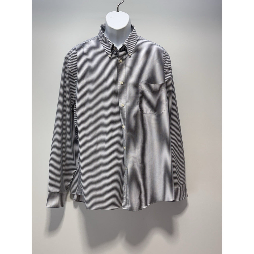 Lauren Ralph Lauren Black Label Blue/White Striped Button Up Shirt Men’s Size 2X