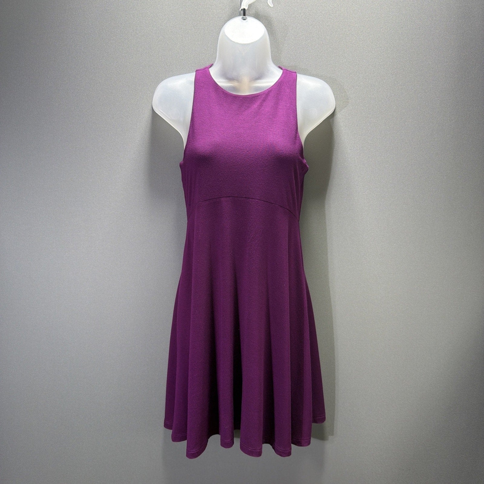 ATHLETA WOMEN'S VELVET PLUM SLEEVELESS SANTORINI THERA DRESS PETITES Sz XSP