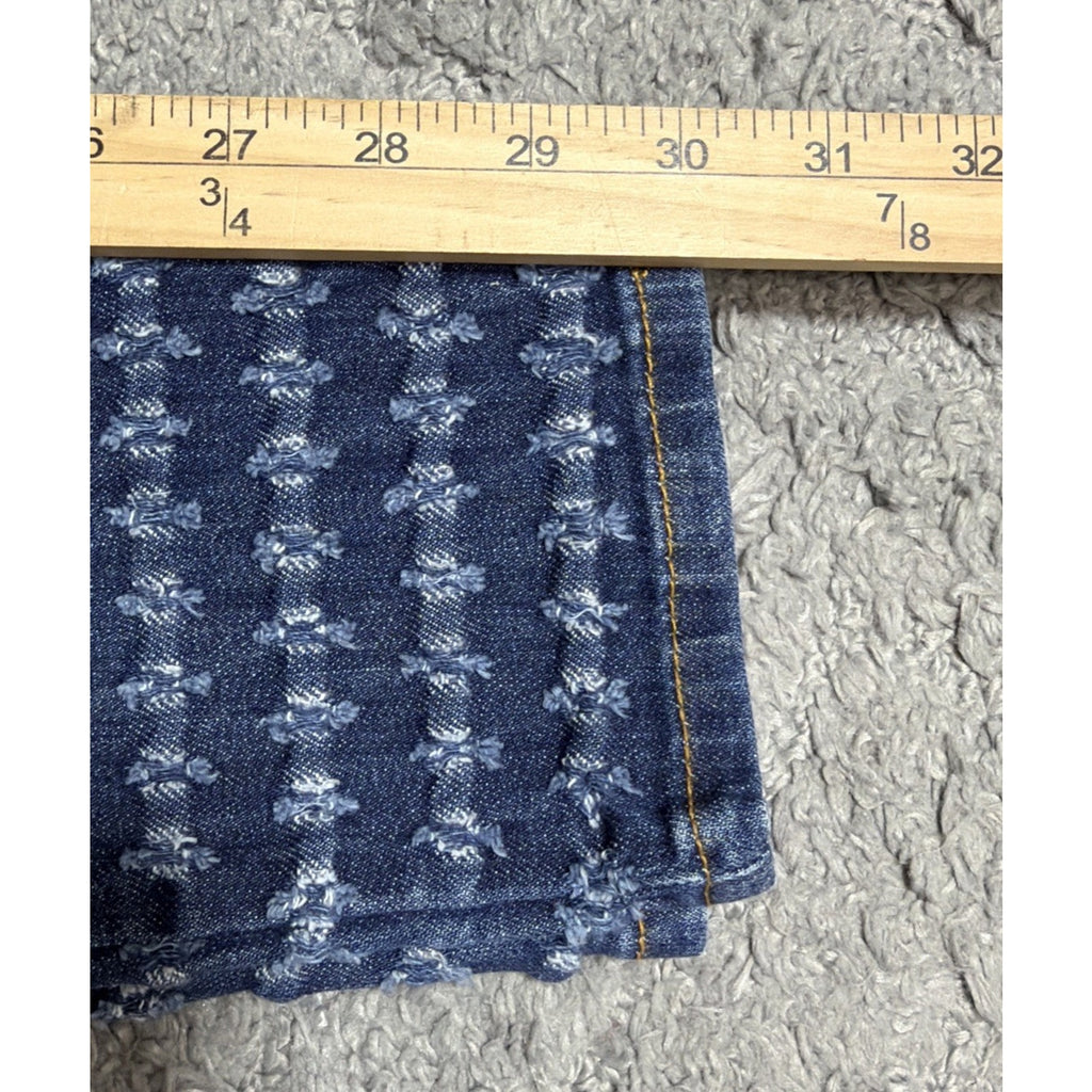 Aphrodite Women’s High Rise Skinny Jeans Shotgun Punctured Denim 13/31 NWT