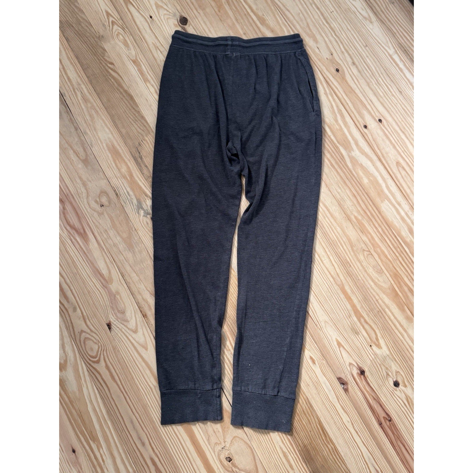 Reebok Sleep Pants Mens Size Small Black Slim Fit Thin Knit Sleep Joggers Pocket