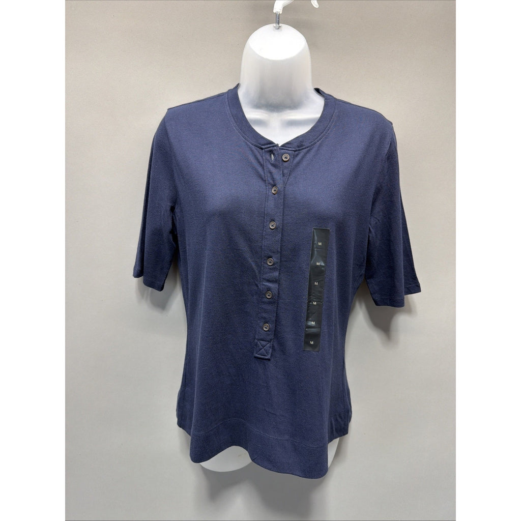 Banana Republic Heritage Cotton Tee Women's M Blue Casual