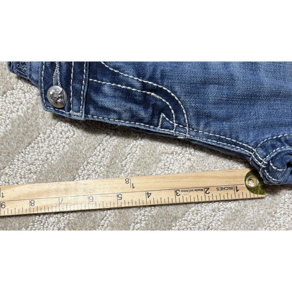Miss Me Signature Bootcut Women's Jeans 26x30 Bling Embellished Western Hemmed