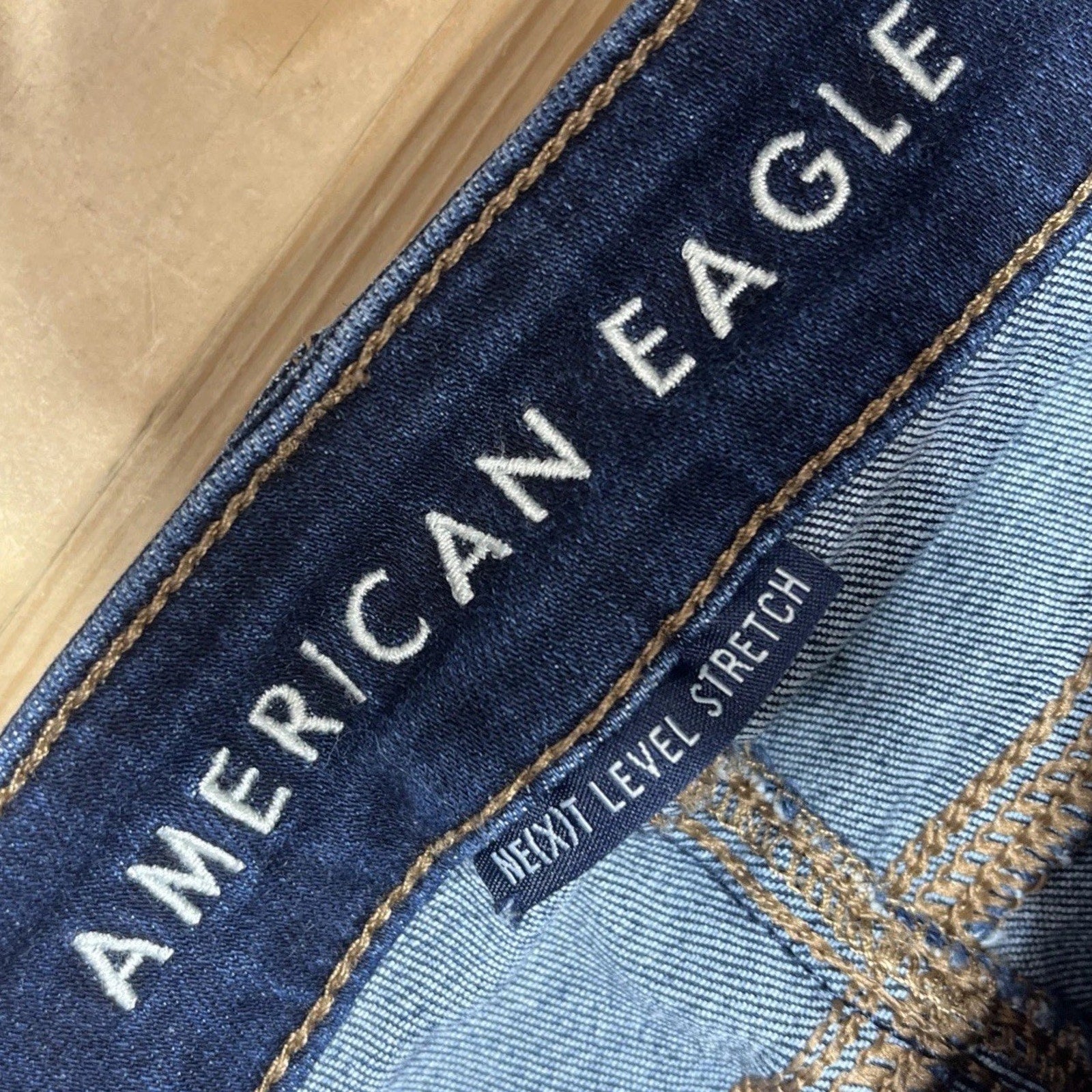 American Eagle Jegging Jeans Super Stretch Women's 0 Short Blue Skinny Leg