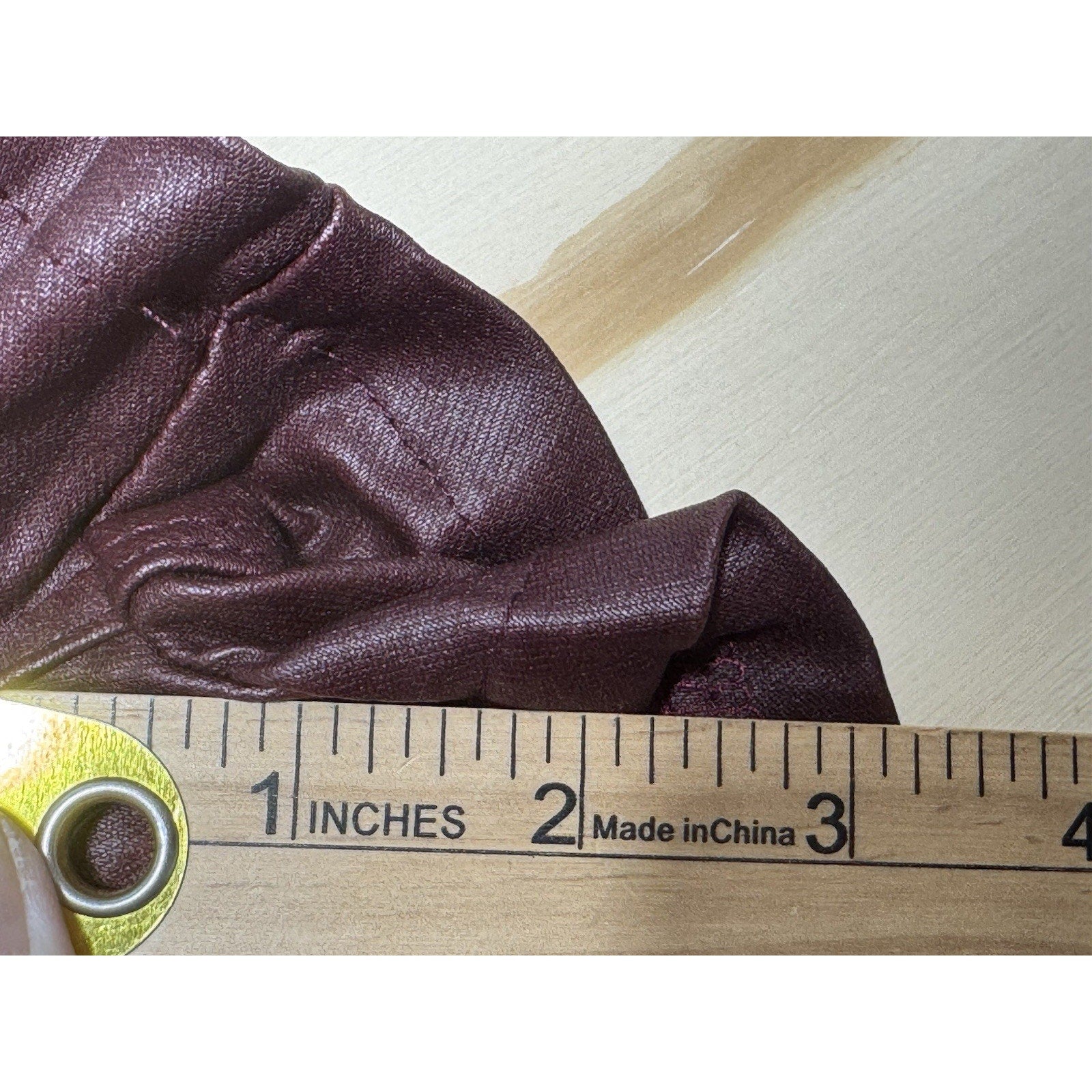 Apperloth Burgundy Faux Leather Shorts Womens M High Waist Stretch Club Sexy NWT