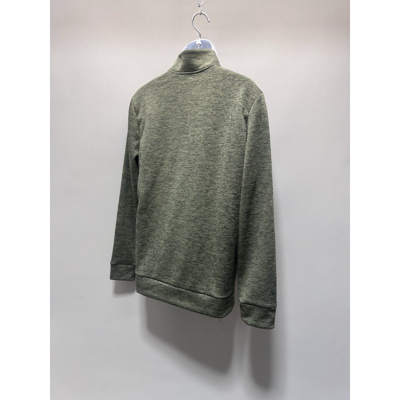 Under Armour Mens M Armour Fleece Twist 1/4 Zip Pullover Green Loose NWT