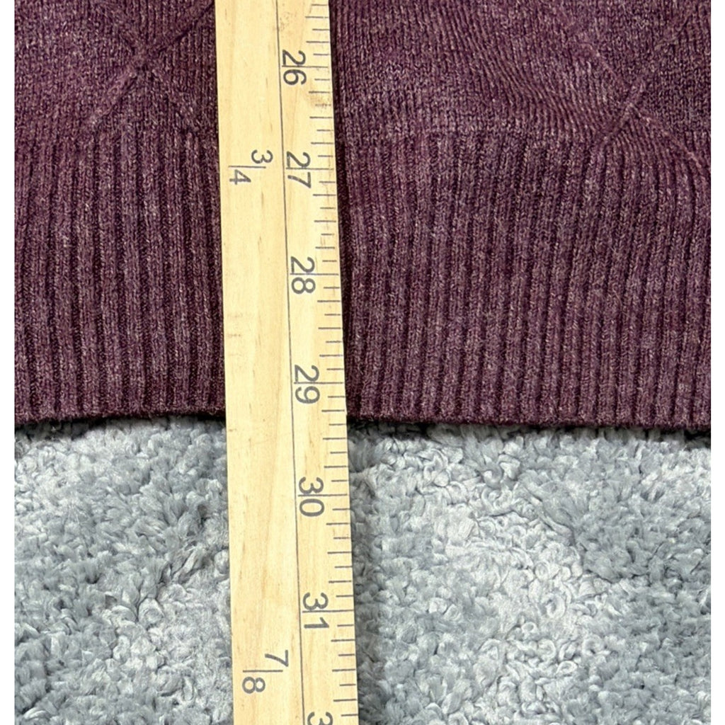 Triscots St. Raphael MERLOT Turtleneck ZIP FRONT MEN SWEATER TOP SZ XXL