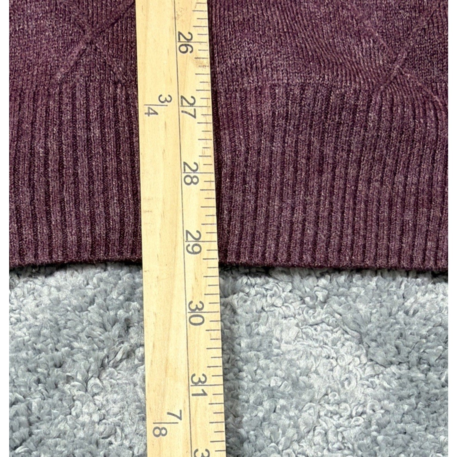 Triscots St. Raphael MERLOT Turtleneck ZIP FRONT MEN SWEATER TOP SZ XXL