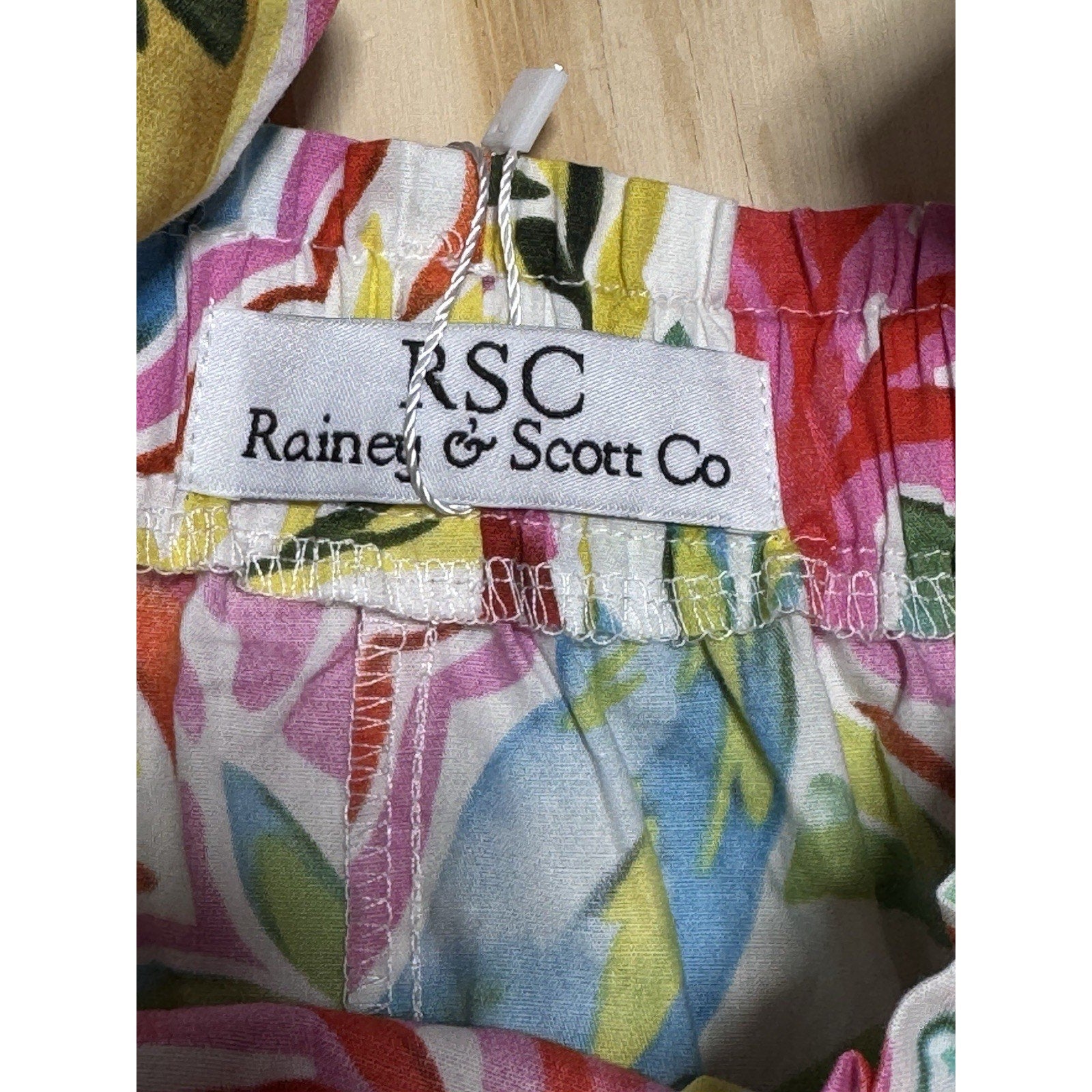 Rainey & Scott Co Floral Cotton Maxi Dress Sz S Ruffle Strap Summer Boho NWT