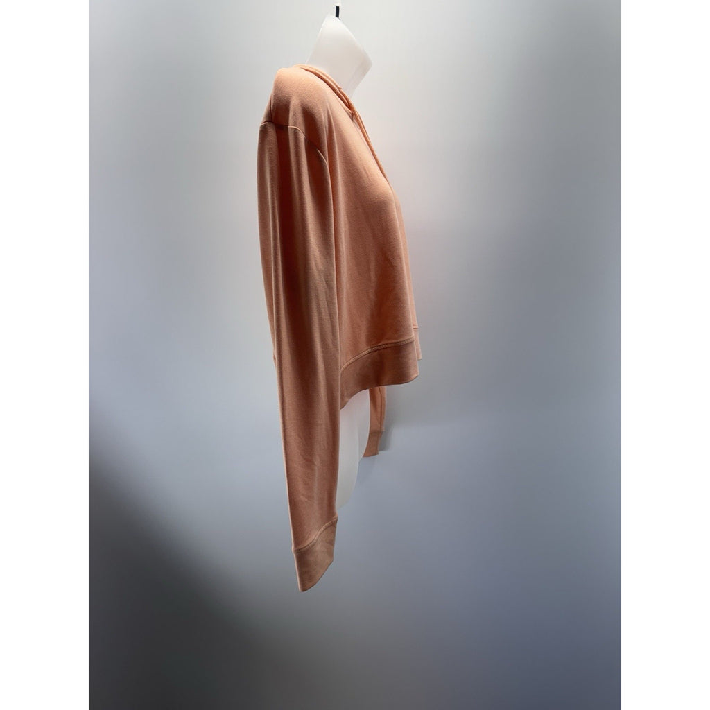 Reel Life Peach Pink Long Sleeve Pineapple Margarita Hoodie Sweater Women’s L