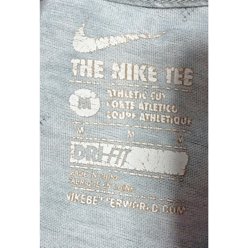 Men's Gray The Nike Tee, Nike Logo, Basketball Allover Dri-fit T-Shirt M