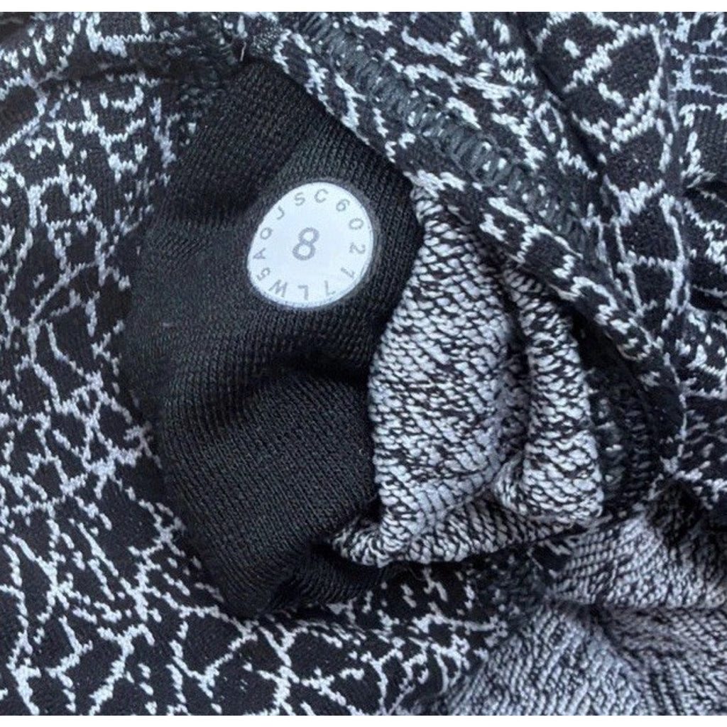 Lululemon Wunder Under Hi-Rise 1/2 Tight Luon 28” Jacquard Black/white Size 8