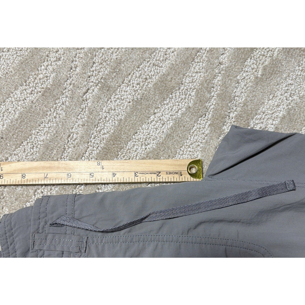 The North Face Pants Womens 28x30 Gray Nylon Roll Up Hiking Stow Pocket Ripstop