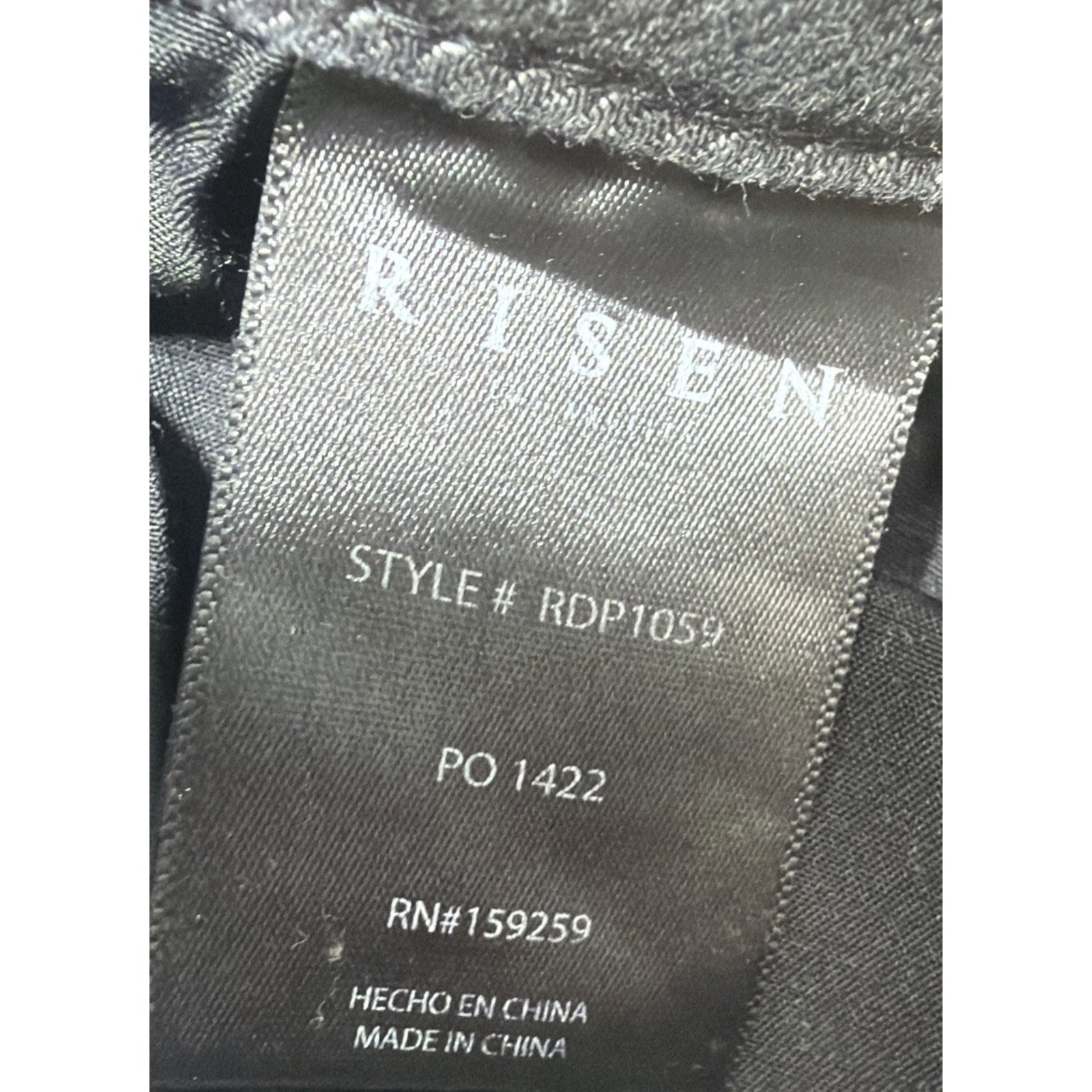 RISEN Raw Hem Cropped High Rise Flared Leg Black Washed Denim Jeans 5/27