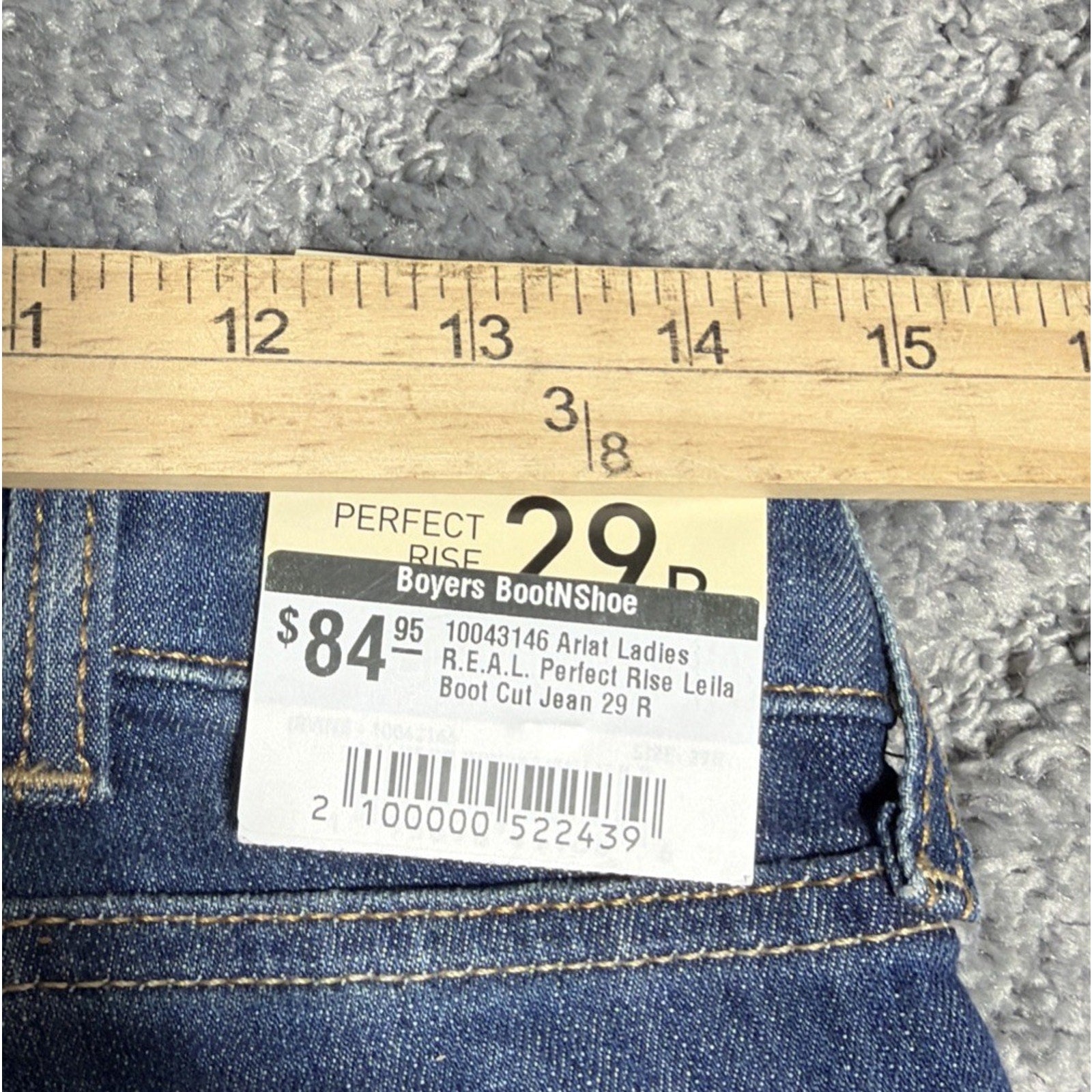 New Ariat Womens Jeans Blue 29R REAL Denim Leila Boot Perfect Rise Western 29x32