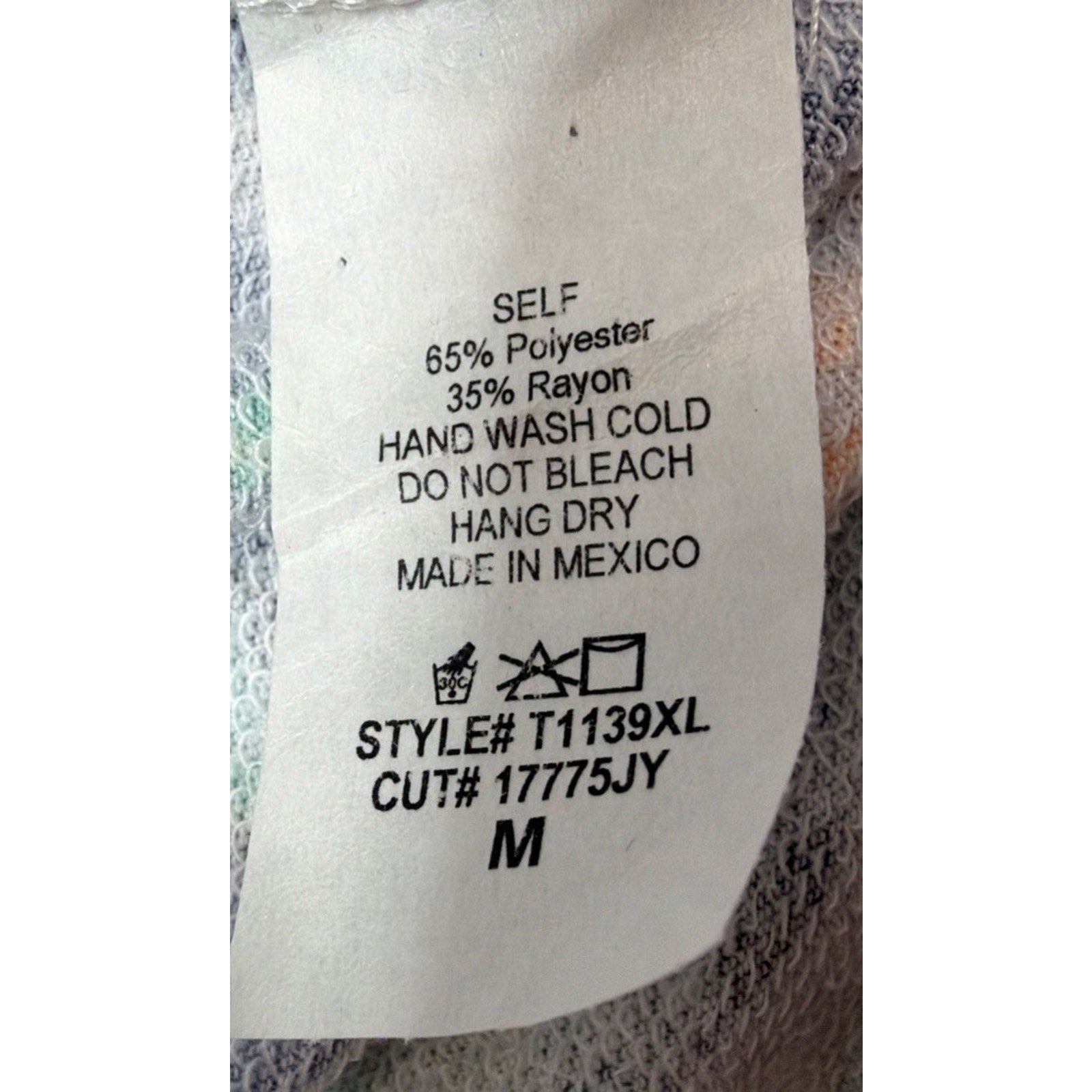 Size M White Birch Floral Womans Lightweight Oversized Boxy Sweater New