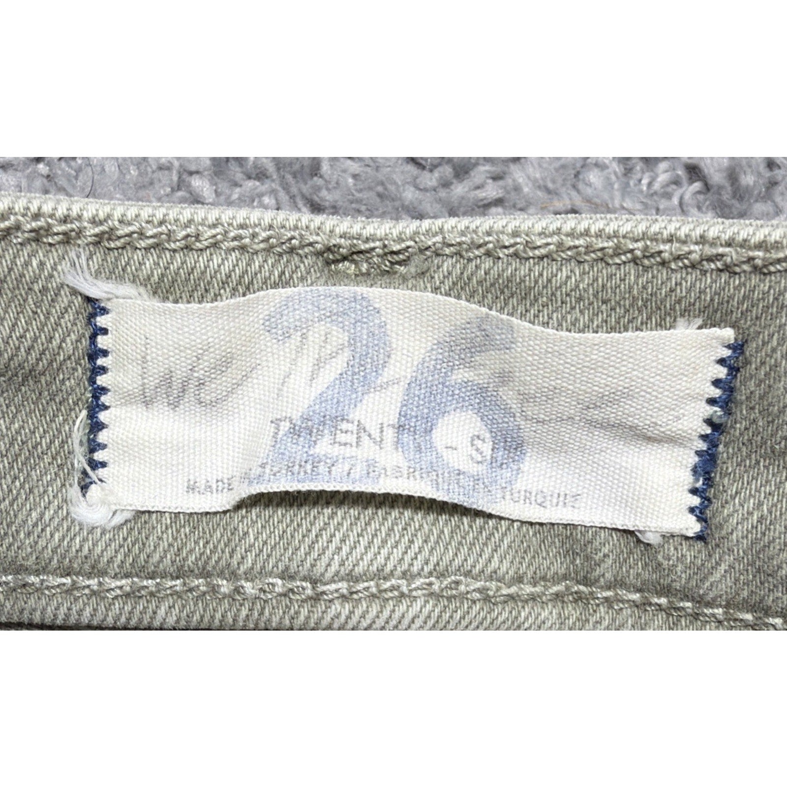 We The Free Olive Green Jeans Womens 26 Slim Frayed Hem Ankle Raw Hem Stretch