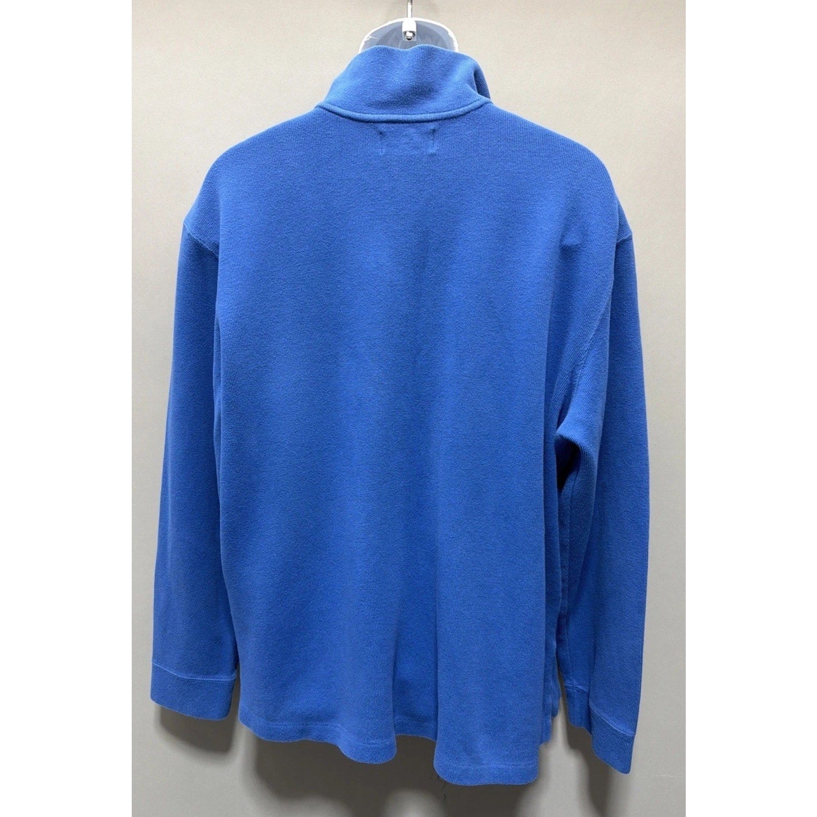 Polo Ralph Lauren Sweater Size 2XL Blue Estate Rib 1/4 Zip Pullover Long Sleeve