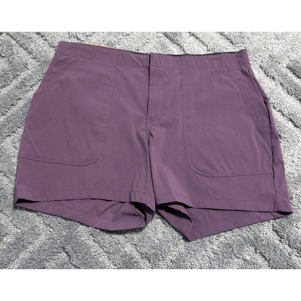 Eddie Bauer Shorts Women’s 16 Hiker Nylon Spandex Performance Stretch Purple New