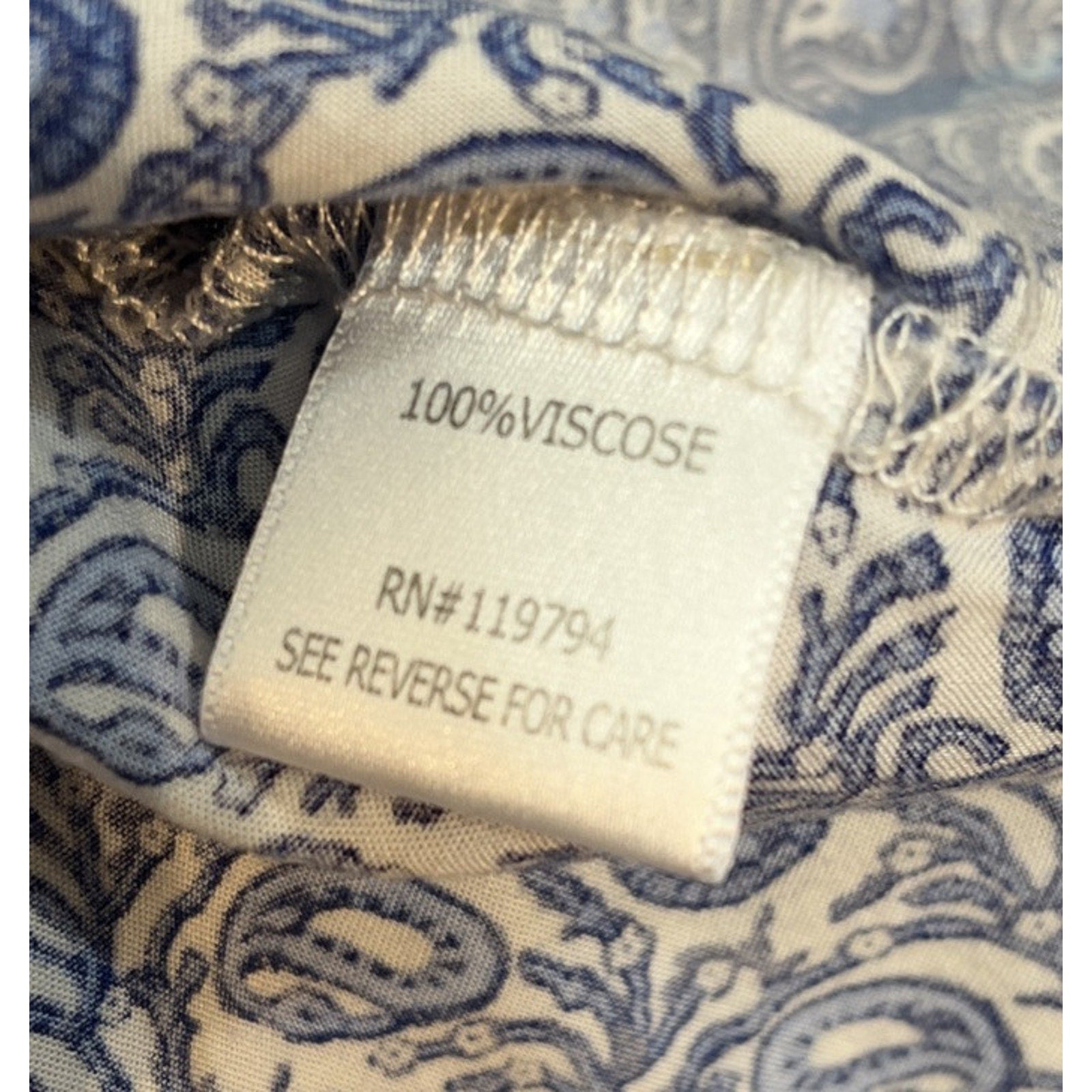 Live & Let Live Ruffled Tank Top 3 Tier Pullover Boho Paisley Print Women’s M