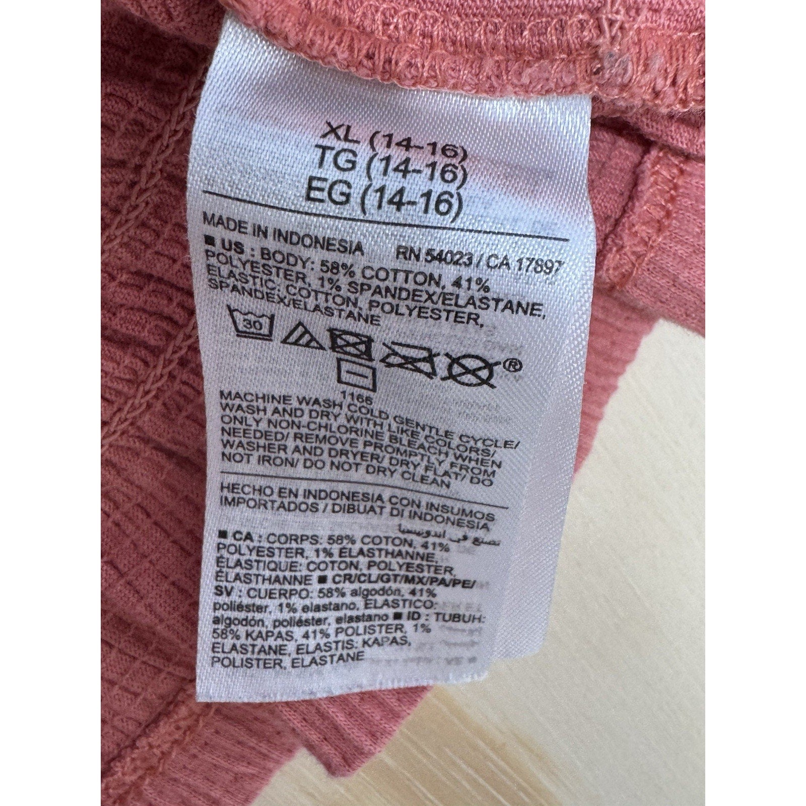 Old Navy Pink Smocked Youth X-Large (14-16) Square Neck Puff Sleeve Blouse