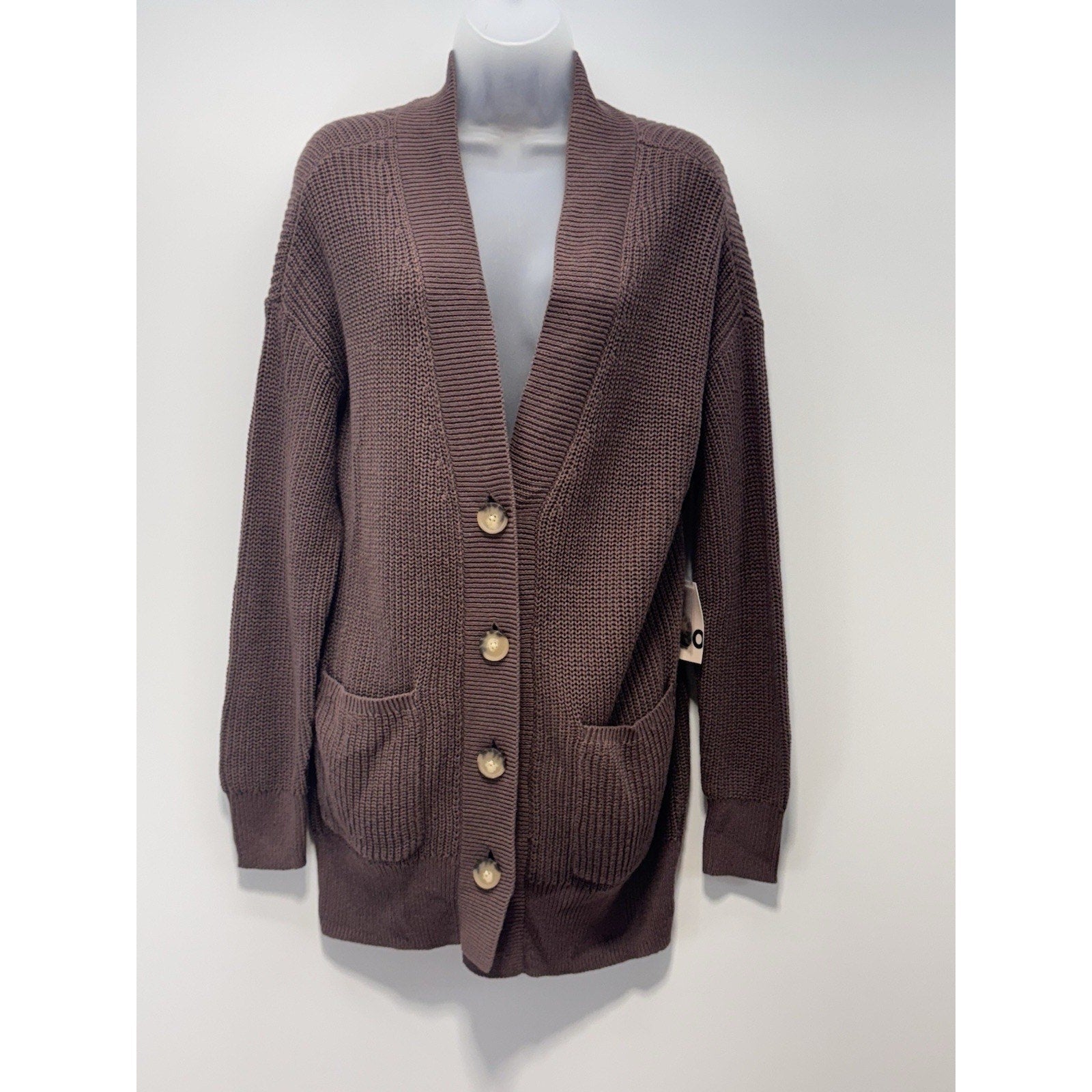 SO Brand Button Cardigan Fall Sweater Brown Women’s Juniors Size Small NWT